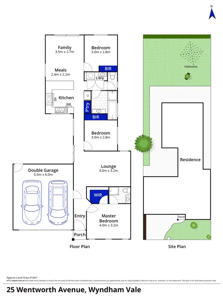 Floorplan of Homely house listing, 25 Wentworth Avenue, Wyndham Vale VIC 3024