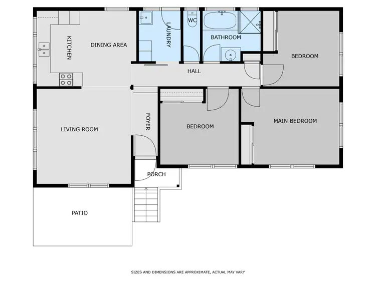 Floorplan of Homely house listing, 8 Melrose Drive, Wodonga VIC 3690