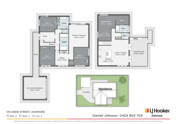 Floorplan of Homely house listing, 125 Heeb Street, Ashmore QLD 4214