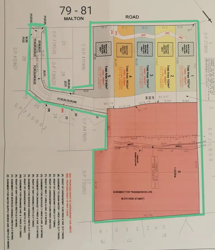 Floorplan of Homely land listing, 79-81 Malton Road, Beecroft NSW 2119