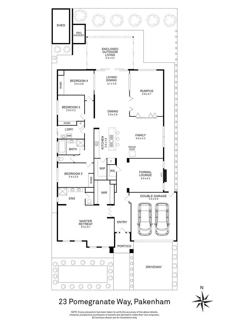 Floorplan of Homely house listing, 23 Pomegranate Way, Pakenham VIC 3810