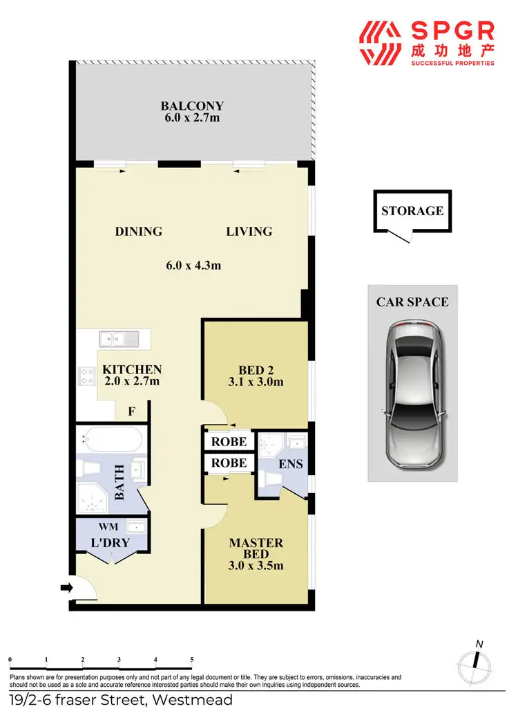 Floorplan of Homely apartment listing, 19/4 Fraser Street, Westmead NSW 2145