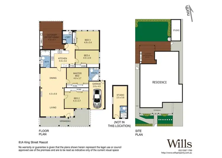 Floorplan of Homely house listing, 81A King Street, Mascot NSW 2020