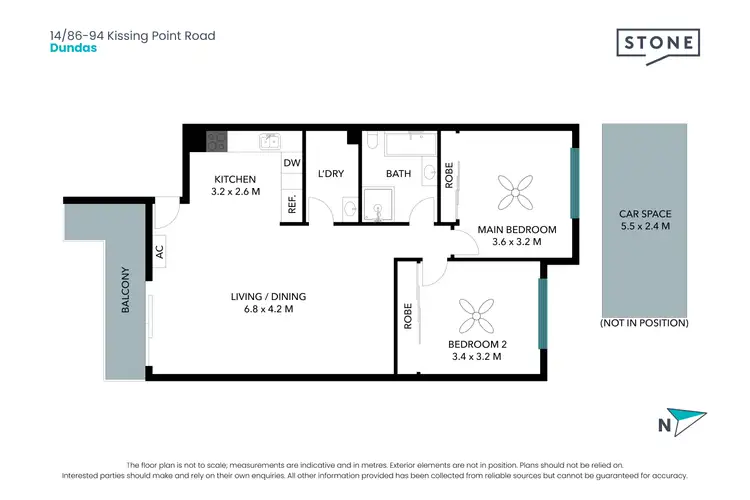 Floorplan of Homely apartment listing, 14/86-94 Kissing Point Road, Dundas NSW 2117