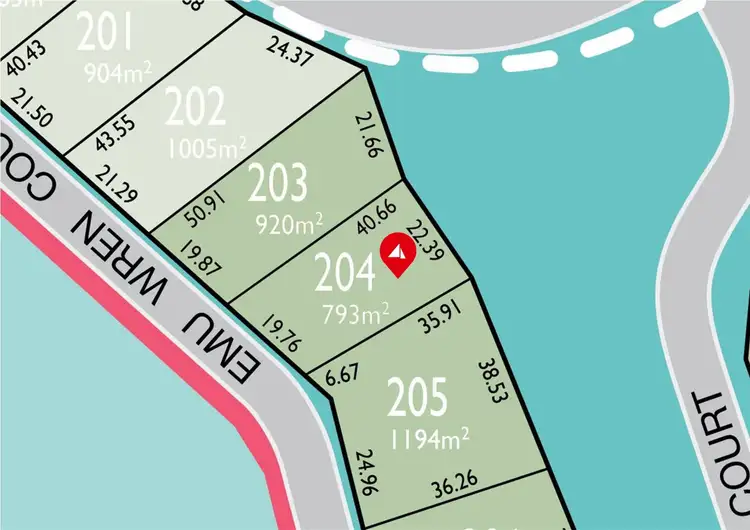 Floorplan of Homely land listing, 9 Emu Wren Court, Point Boston SA 5607