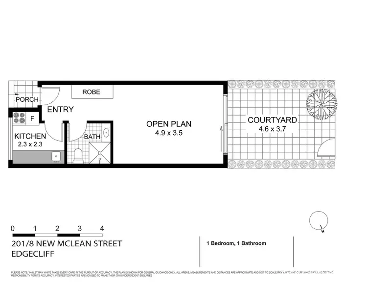 Floorplan of Homely apartment listing, 201/8-10 New Mclean Street, Edgecliff NSW 2027