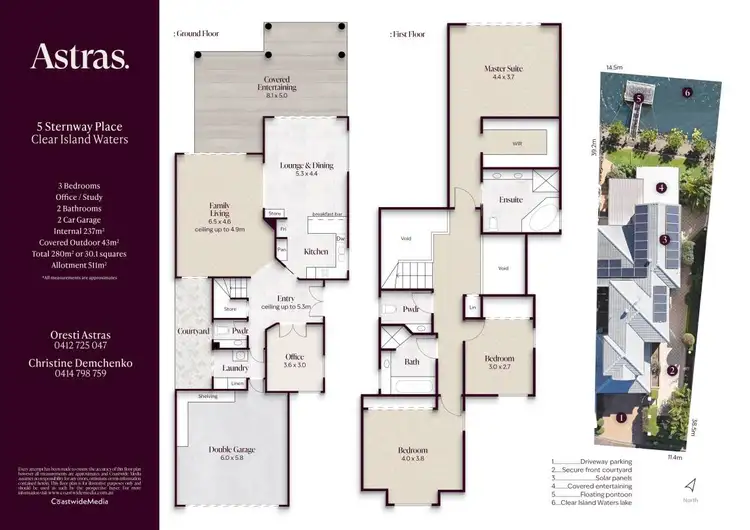Floorplan of Homely house listing, 5 Sternway Place, Clear Island Waters QLD 4226
