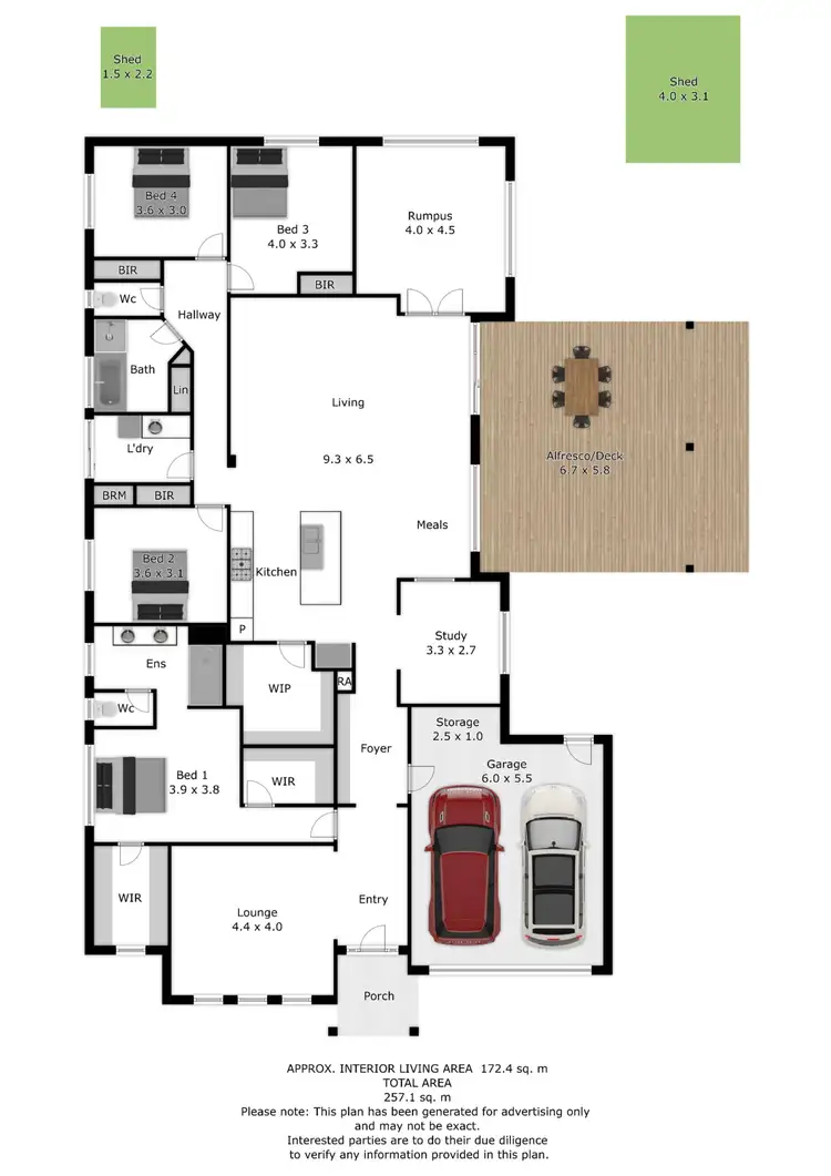 Floorplan of Homely house listing, 5 Heilmann Place, Leneva VIC 3691