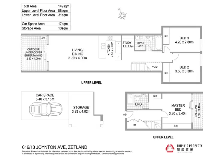 Floorplan of Homely apartment listing, 616/13 Joynton Avenue, Zetland NSW 2017