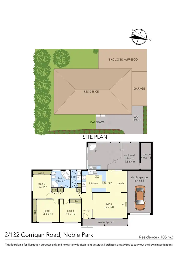 Floorplan of Homely house listing, 2/132 Corrigan Road, Noble Park VIC 3174