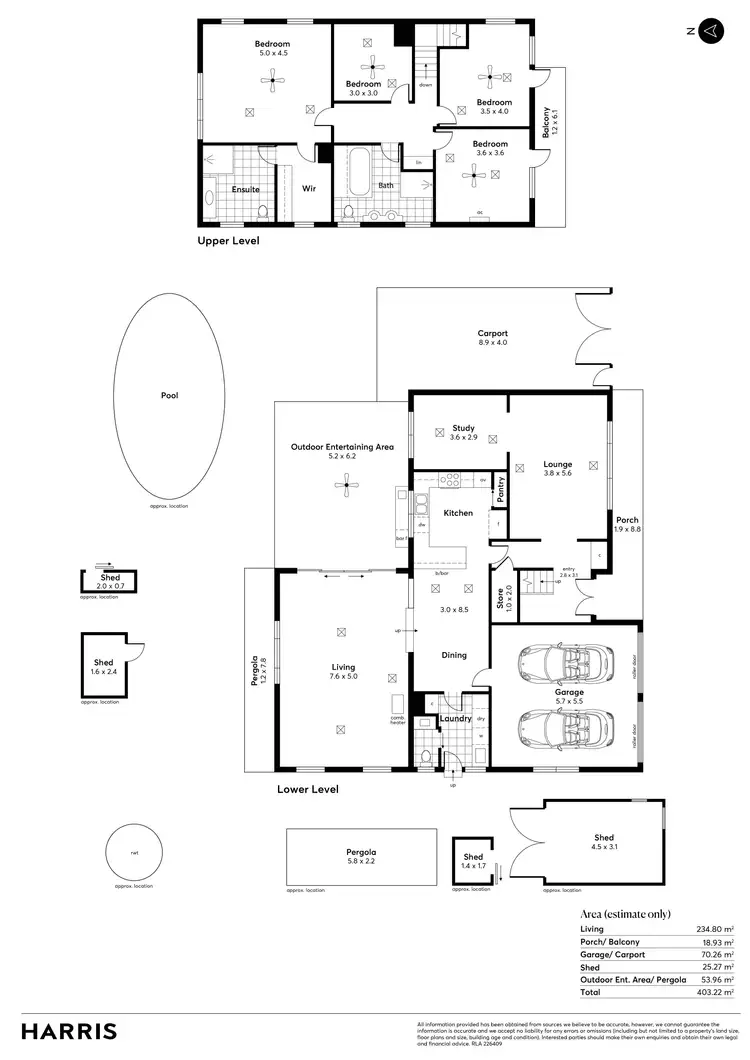 Floorplan of Homely house listing, 12 Lulworth Place, Flagstaff Hill SA 5159