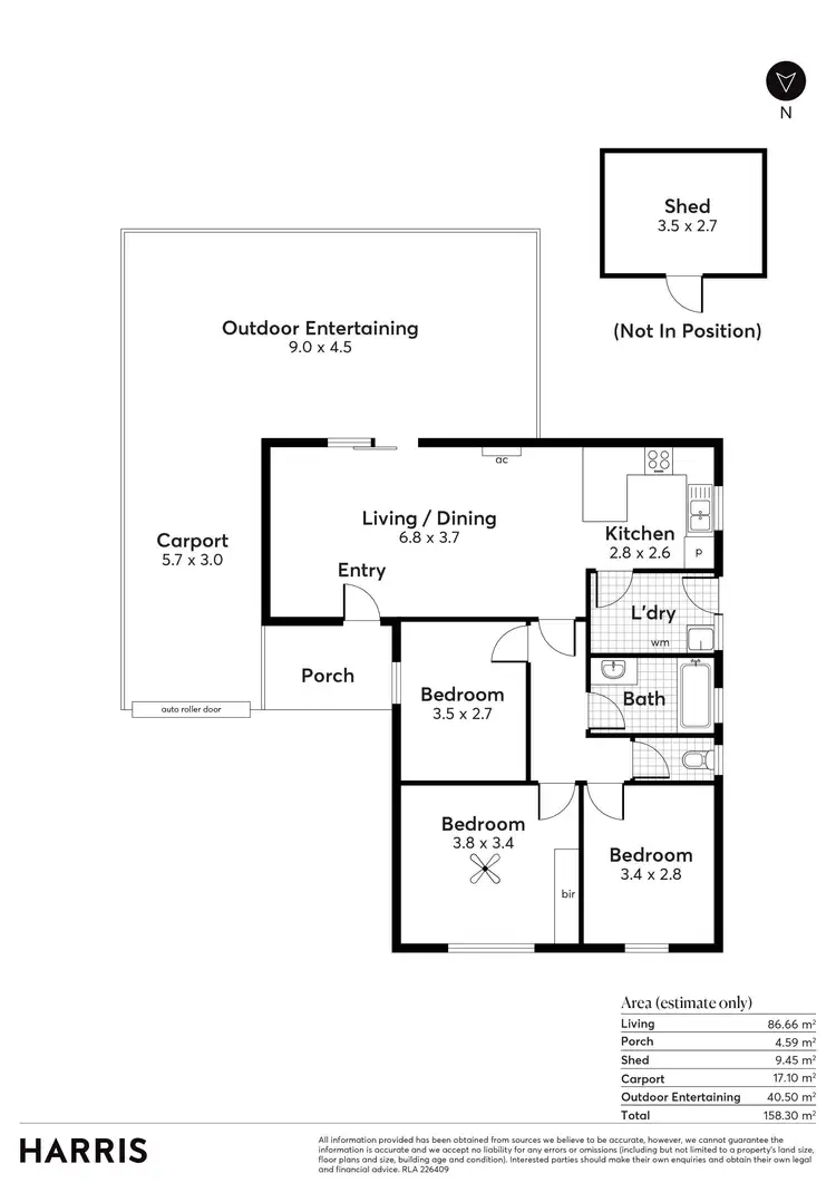 Floorplan of Homely house listing, 20 Minns Street West, Seaton SA 5023