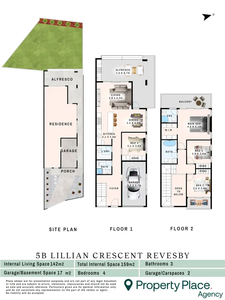 Floorplan of Homely semi-detached listing, 5B Lillian Crescent, Revesby NSW 2212