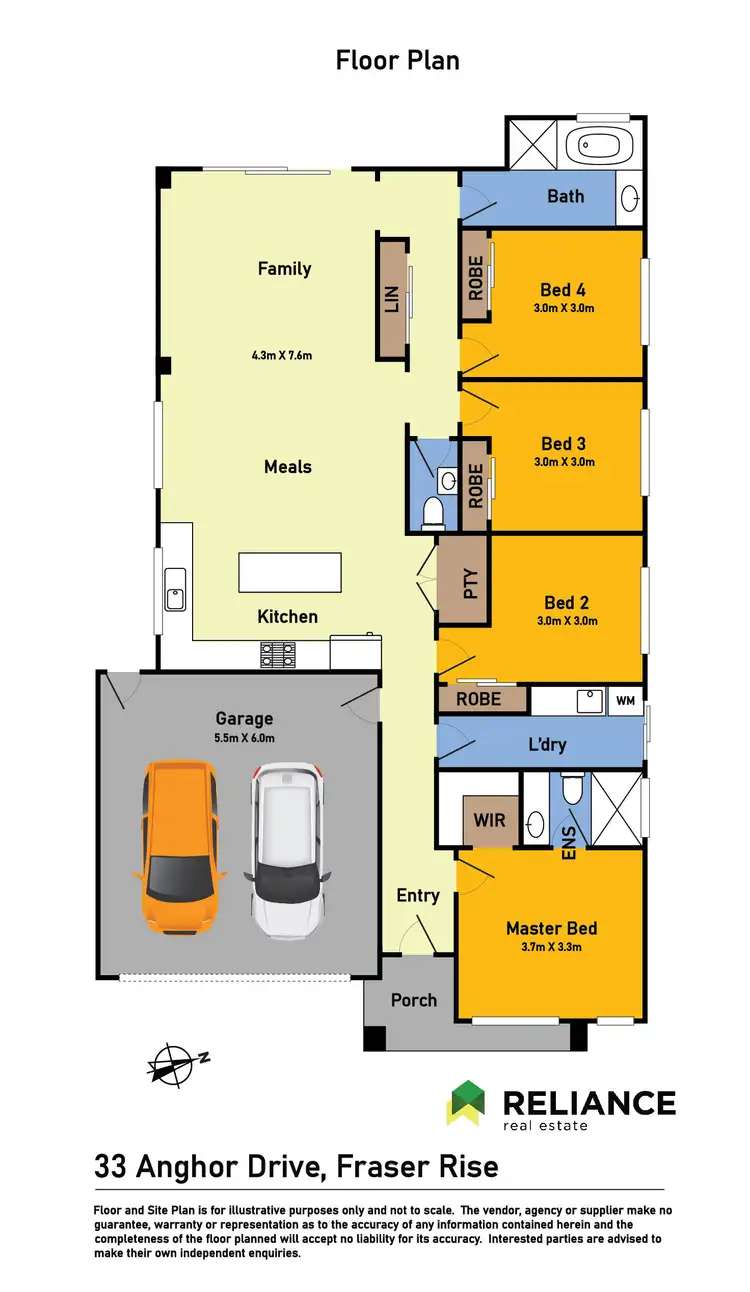 Floorplan of Homely house listing, 33 Anghor Drive, Fraser Rise VIC 3336