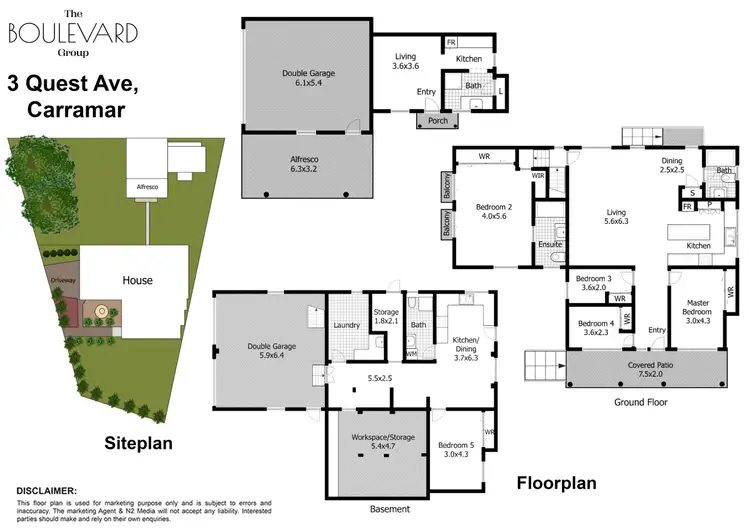 Floorplan of Homely house listing, 3 Quest Avenue, Carramar NSW 2163