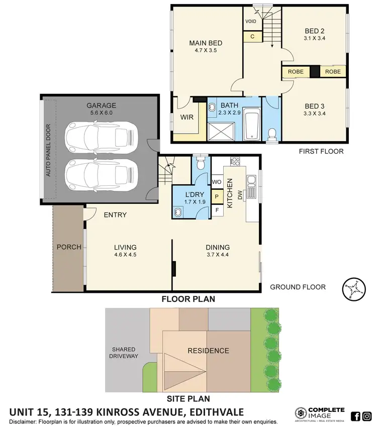Floorplan of Homely townhouse listing, 15/131-139 Kinross Avenue, Edithvale VIC 3196