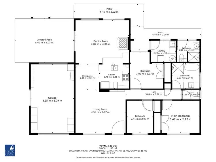 Floorplan of Homely house listing, 22 Mills Parade, Tuncurry NSW 2428