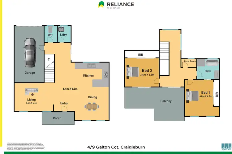 Floorplan of Homely townhouse listing, 4/9-19 Galton Circuit, Craigieburn VIC 3064