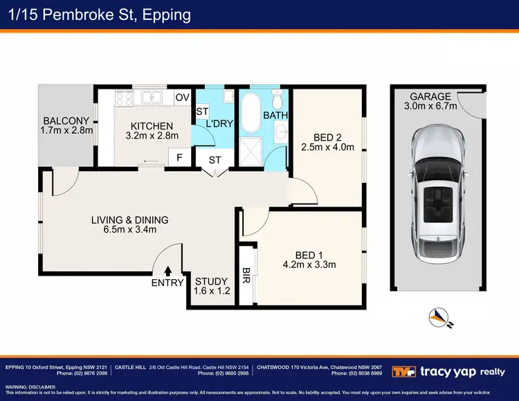 Floorplan of Homely apartment listing, 1/15 Pembroke Street, Epping NSW 2121