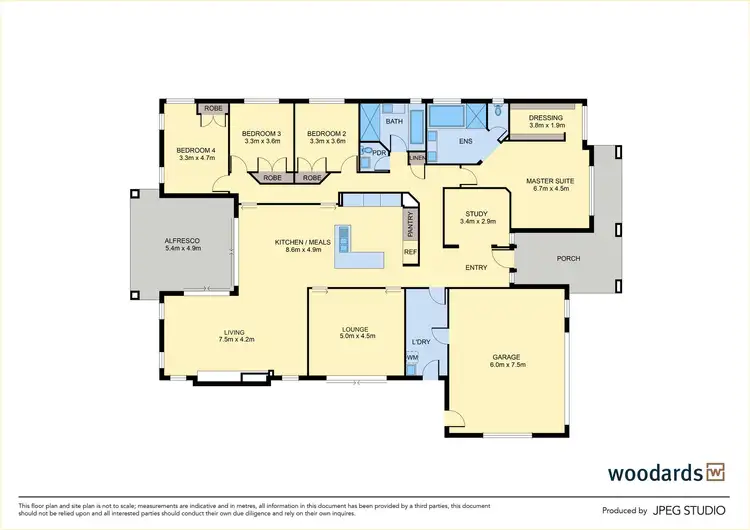 Floorplan of Homely house listing, 4 Aeronca Place, Gisborne VIC 3437