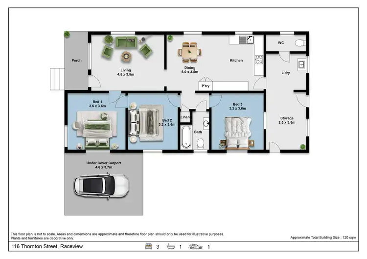 Floorplan of Homely house listing, 116 Thornton Street, Raceview QLD 4305