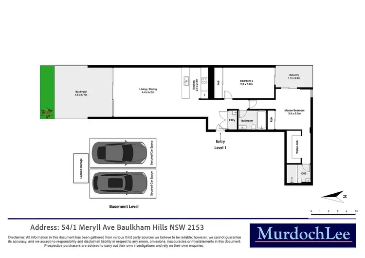 Floorplan of Homely apartment listing, 54/1 Meryll Avenue, Baulkham Hills NSW 2153