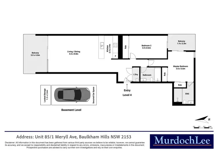 Floorplan of Homely apartment listing, 85/1 Meryll Avenue, Baulkham Hills NSW 2153