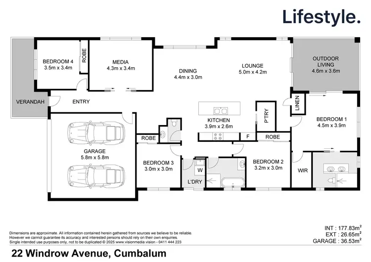 Floorplan of Homely house listing, 22 Windrow Avenue, Cumbalum NSW 2478