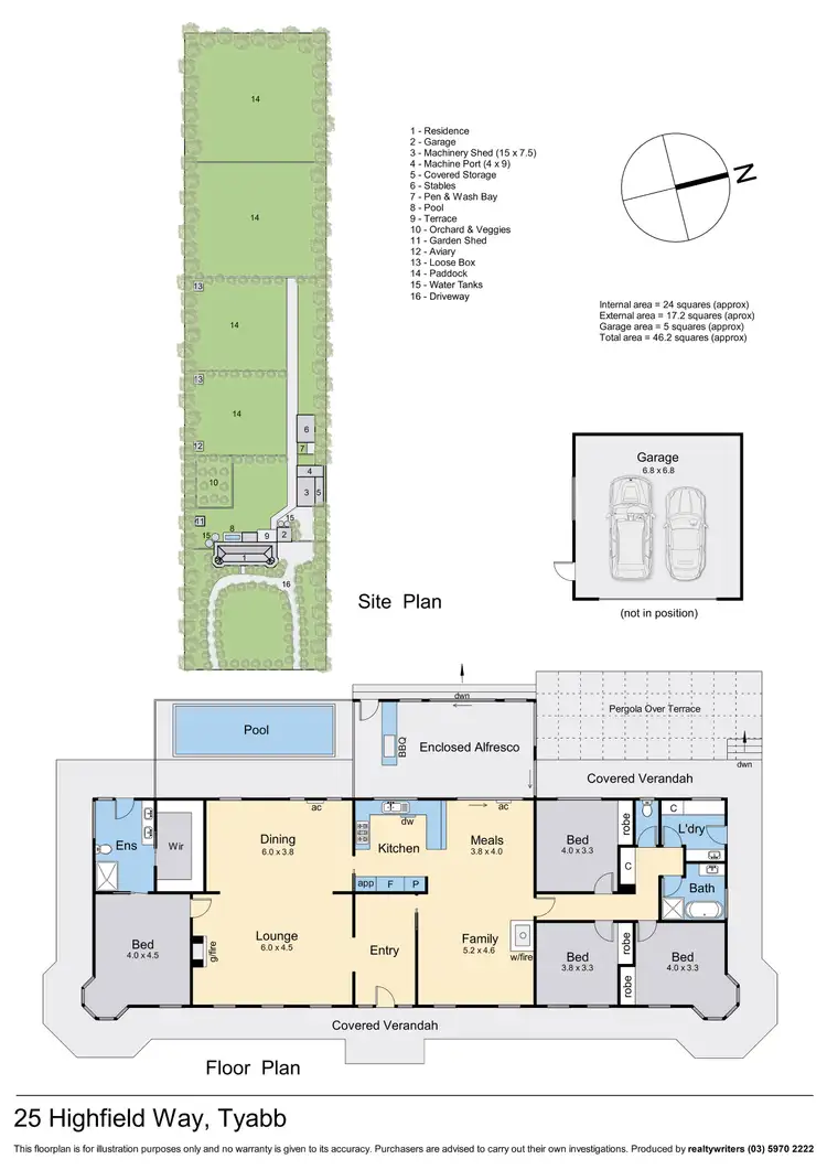 Floorplan of Homely house listing, 25 Highfield Way, Tyabb VIC 3913