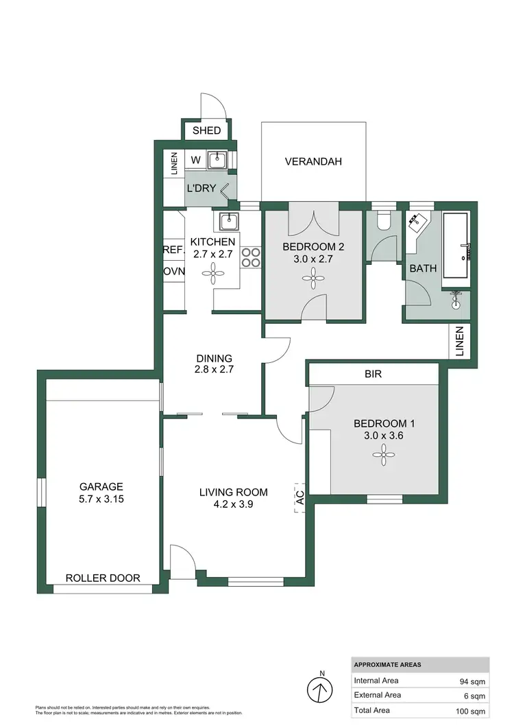 Floorplan of Homely unit listing, 2/26 Military Road, West Beach SA 5024