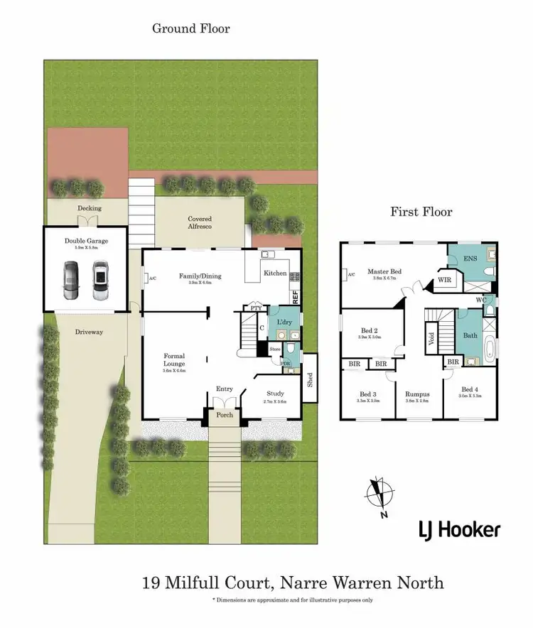 Floorplan of Homely house listing, 19 Milfull Court, Narre Warren North VIC 3804