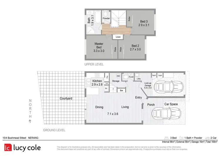 Floorplan of Homely townhouse listing, 15/4 Bushmead Street, Nerang QLD 4211