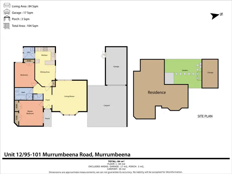 Floorplan of Homely unit listing, 12/95-101 Murrumbeena Road, Murrumbeena VIC 3163
