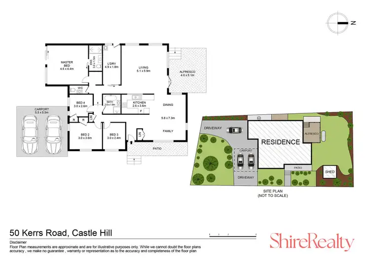 Floorplan of Homely house listing, 50 Kerrs Road, Castle Hill NSW 2154