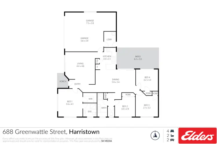 Floorplan of Homely house listing, 688 Greenwattle Street, Harristown QLD 4350