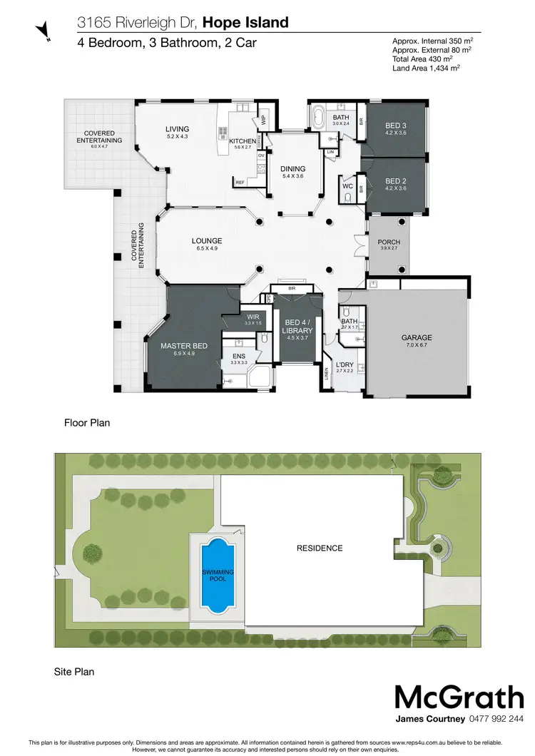 Floorplan of Homely house listing, 3165 Riverleigh Drive, Hope Island QLD 4212