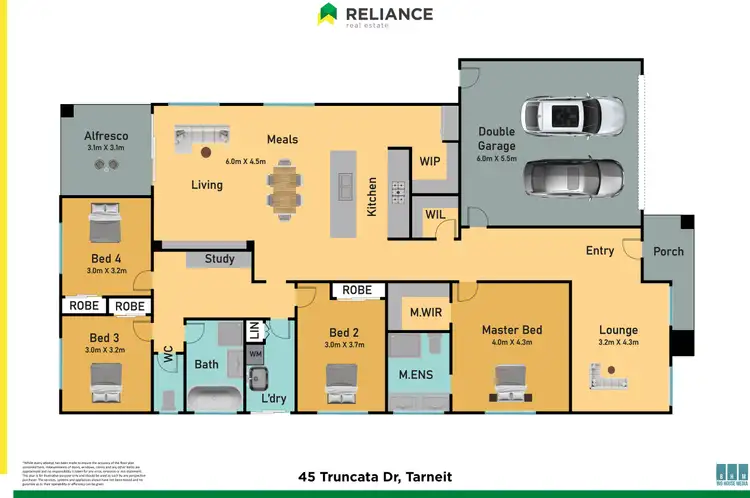 Floorplan of Homely house listing, 45 Truncata Drive, Tarneit VIC 3029