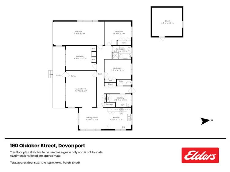 Floorplan of Homely house listing, 190 Oldaker Street, Devonport TAS 7310