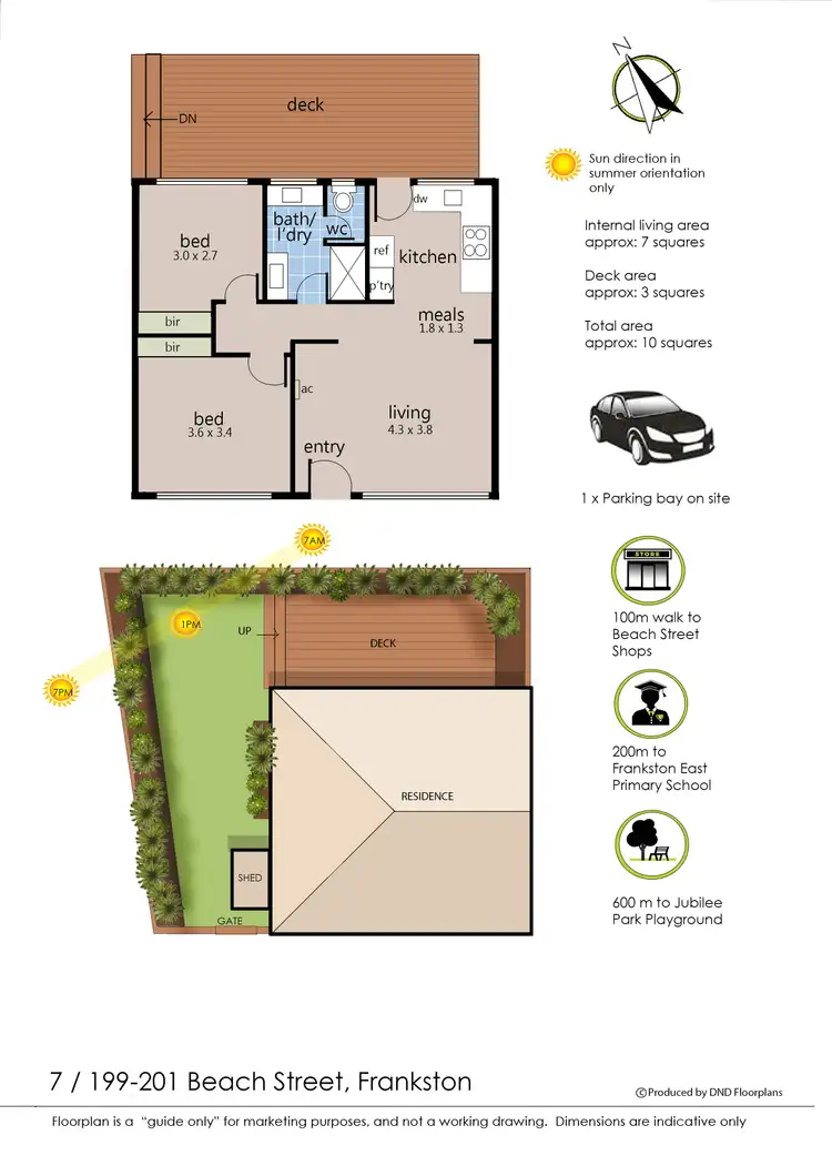 Floorplan of Homely unit listing, 7/199-201 Beach Street, Frankston VIC 3199