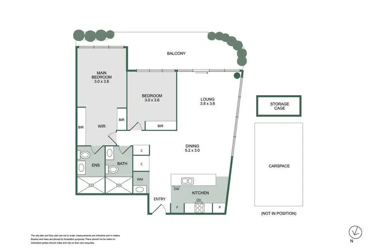 Floorplan of Homely apartment listing, 319/59 Stables Circuit, Doncaster VIC 3108
