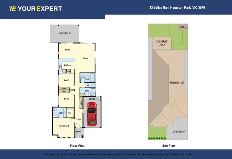 Floorplan of Homely house listing, 13 Sallys Run, Hampton Park VIC 3976