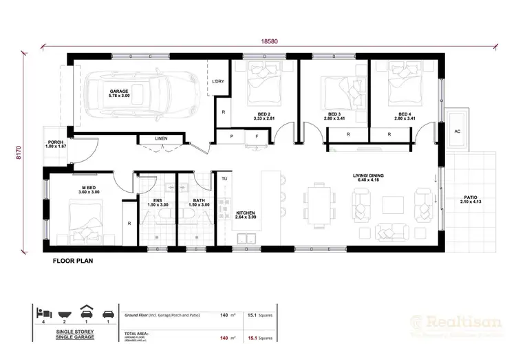 Floorplan of Homely house listing, 161 Tallawong Road, Rouse Hill NSW 2155