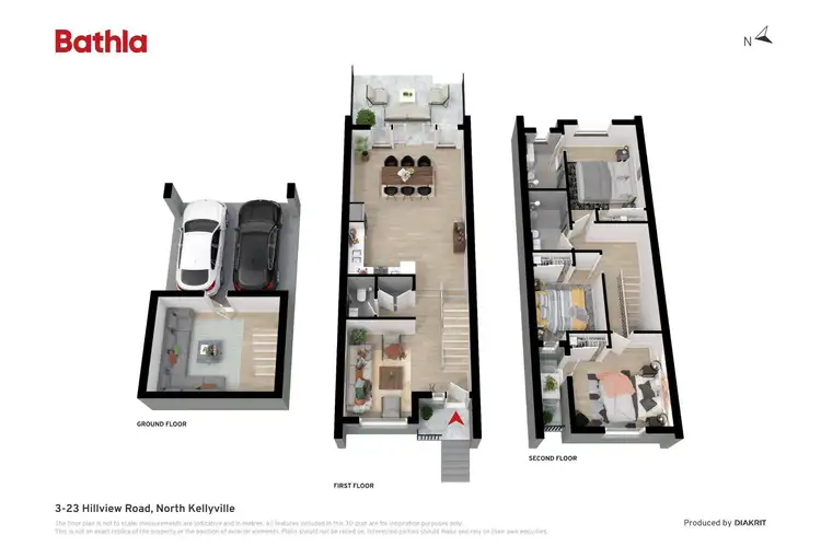Floorplan of Homely townhouse listing, 3-23 Hillview Road, North Kellyville NSW 2155