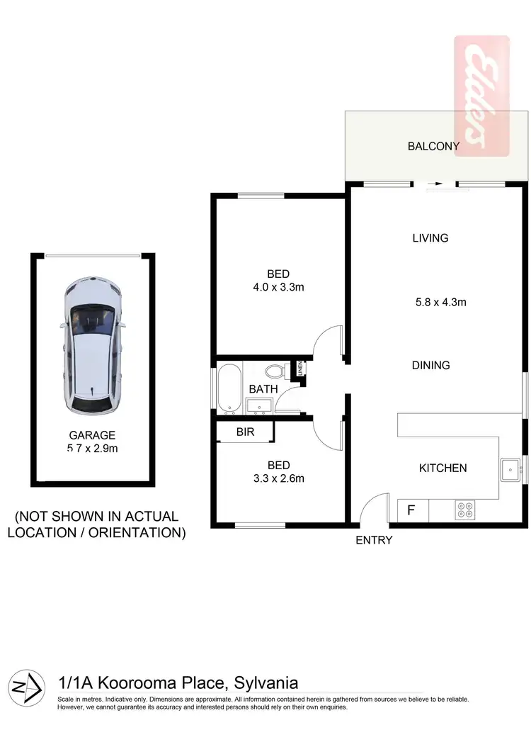 Floorplan of Homely apartment listing, 1/1A Koorooma Place, Sylvania NSW 2224