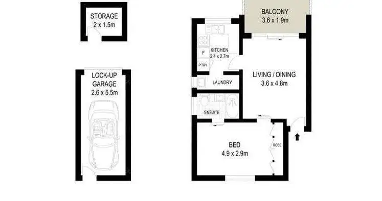Floorplan of Homely apartment listing, 2 Clarke Street, Vaucluse NSW 2030