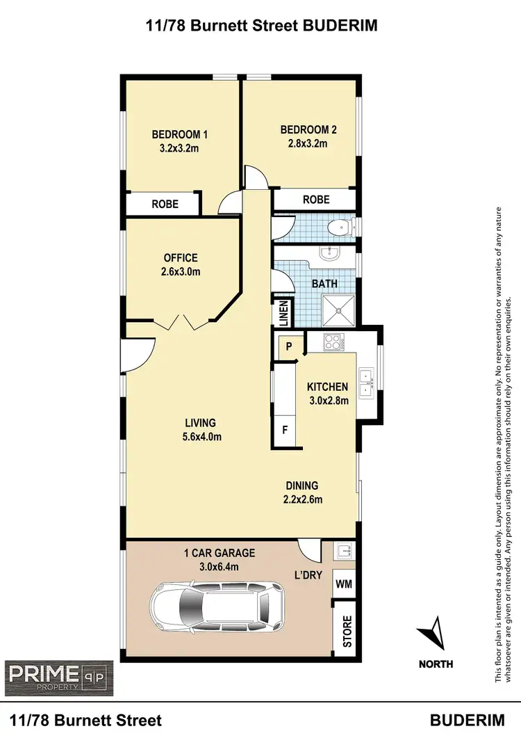 Floorplan of Homely unit listing, 11/78 Burnett Street, Buderim QLD 4556