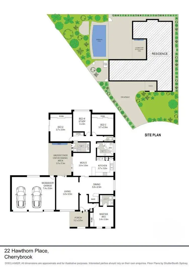 Floorplan of Homely house listing, 22 Hawthorn Place, Cherrybrook NSW 2126