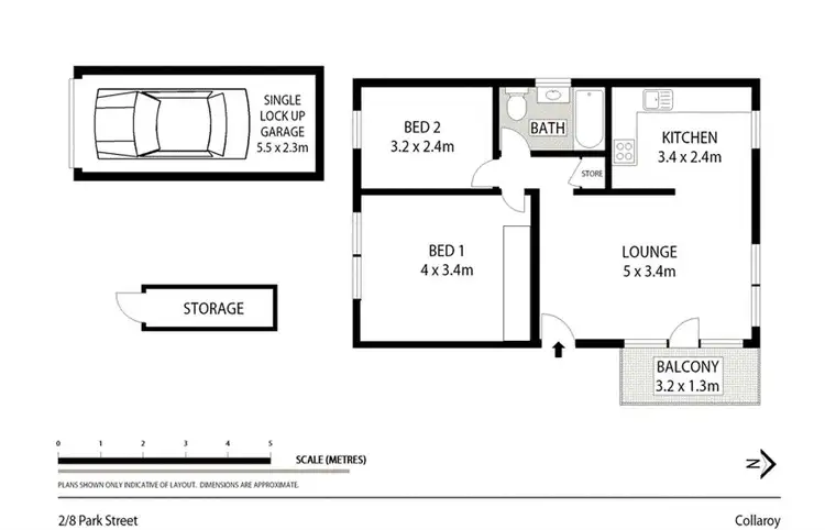 Floorplan of Homely apartment listing, 2/8 Park Street, Collaroy NSW 2097