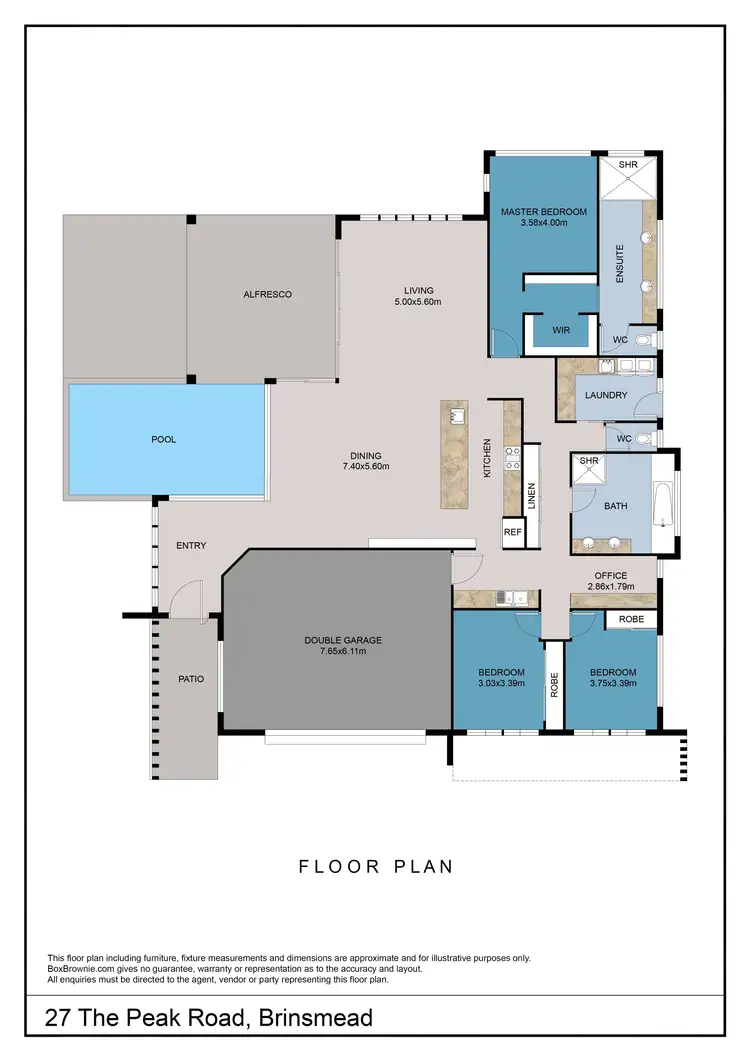 Floorplan of Homely house listing, 27 The Peak Road, Brinsmead QLD 4870