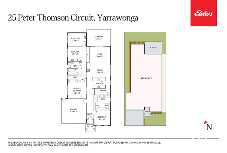 Floorplan of Homely house listing, 25 Peter Thomson Circuit, Yarrawonga VIC 3730